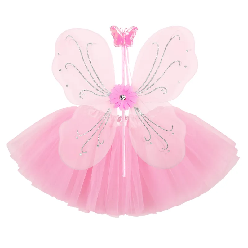 MAGIC FAIRY Pink - tutu, wings, magic wand