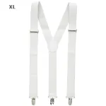 Braces White - extra long up to 115-120 cm