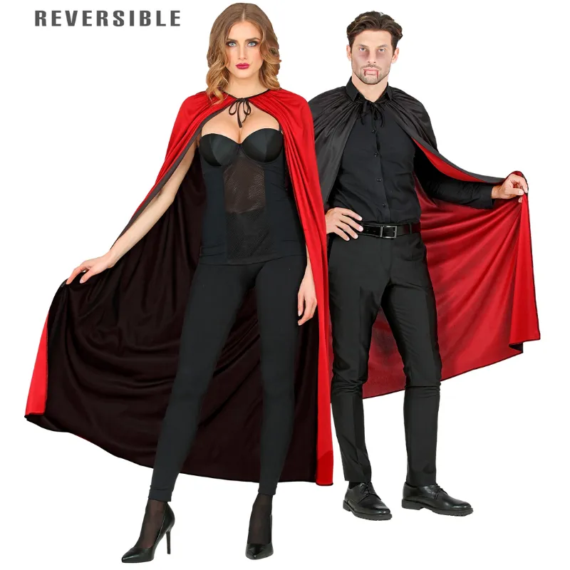 Cape black/red Reversible 130 cm
