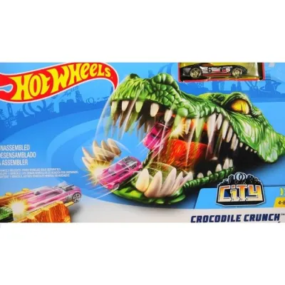 Hot Wheels Crocodile Crunch Track Set