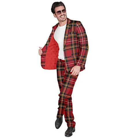 Tartan Party Fashion Suit