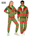 Merry Christmas Green-Red Party Fashion Track Suit