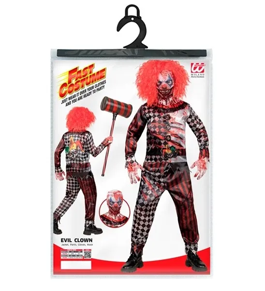 Evil Clown Fast Costume