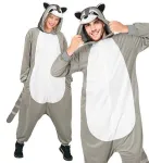 Plush Onesie Racoon