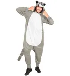 Plush Onesie Racoon