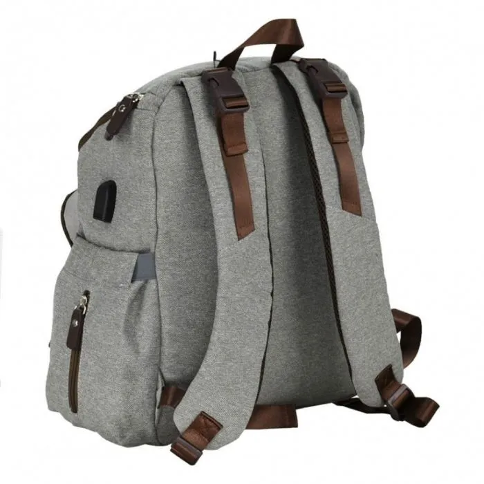 Mama bag with USB Pure Grey