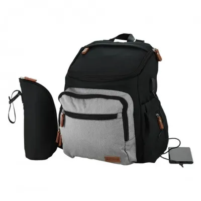Mama bag with USB Moon Black