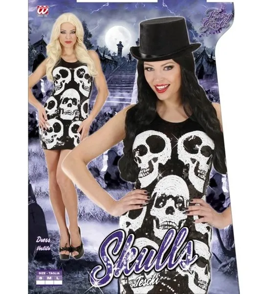 Sequin Dress Skull