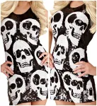 Sequin Dress Skull