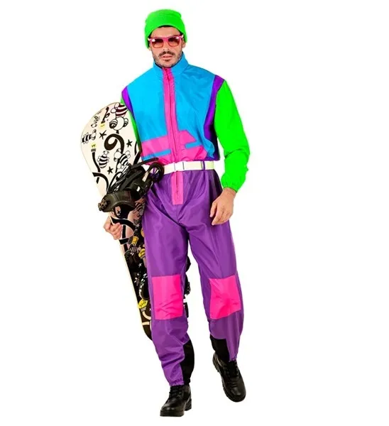 Neon Purple - Azzure - Green Ski Suit