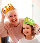 Set of 6 Paintable Paper Crowns