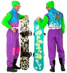 Neon Purple - Azzure - Green Ski Suit