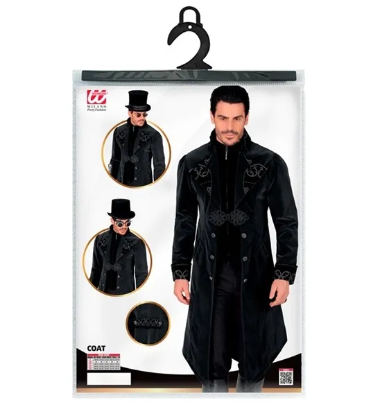 Black Velvet Gothic Coat
