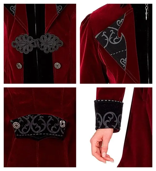 Burgundy Velvet Gothic