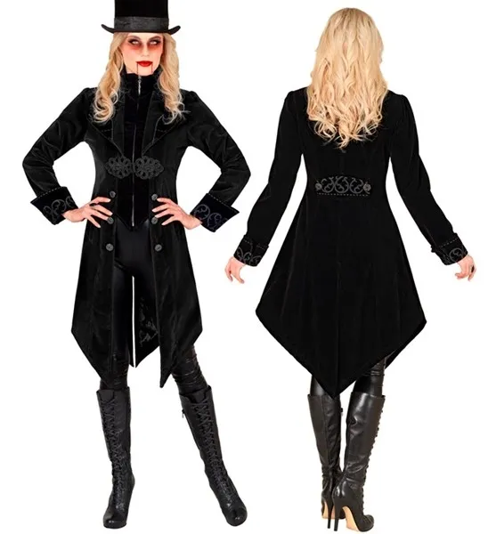 Black Velvet Gothic Coat