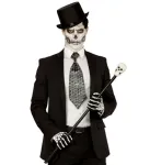 METALLIC SKULL TIE