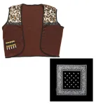 COWBOY VEST WITH BANDANA