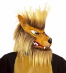 WOLF MASK WITH PLUSH HAIR