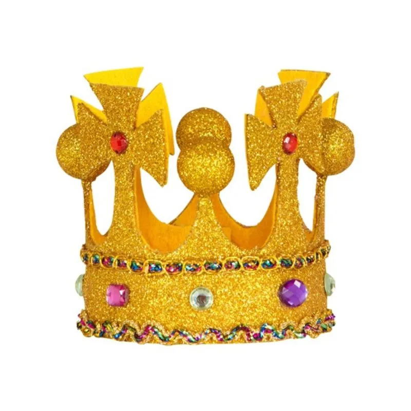 Mini Glitter Crown with Gems