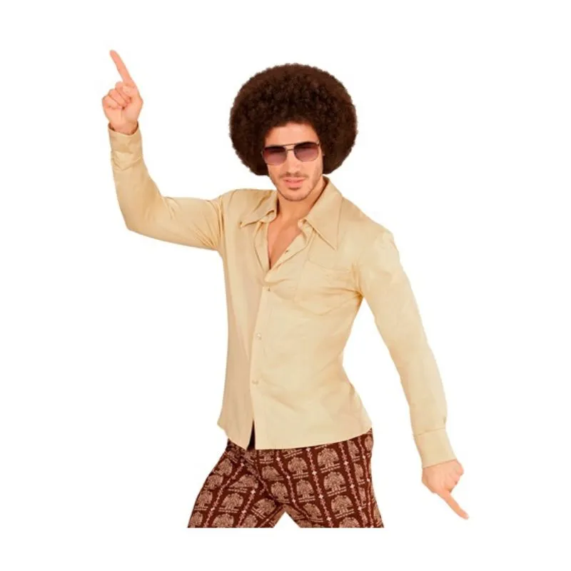 70s Man Shirt - Beige