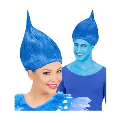 Blue Trolly Wig