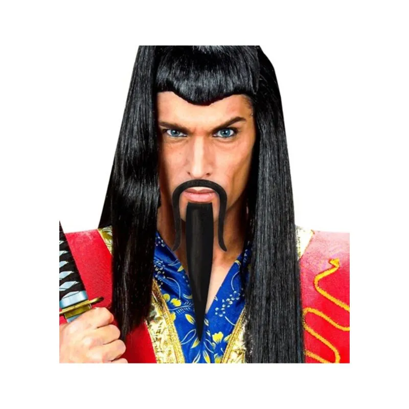 Chinese Beard & Moustache - Black