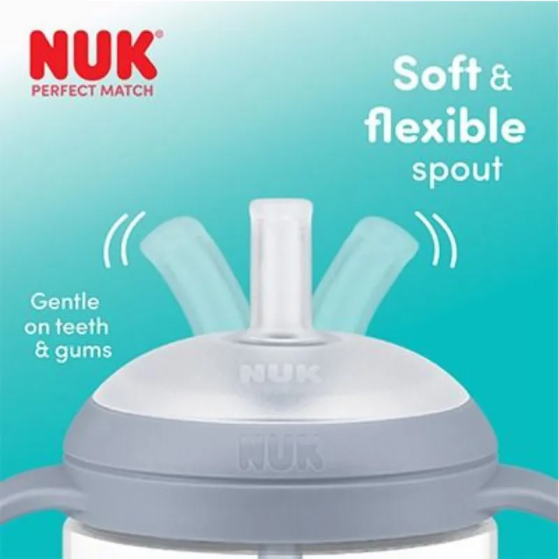 NUK Perfect Match Learner Straw Cups Red 150ml