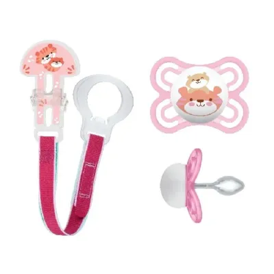 Mam Clip It! & Perfect 6+ – Pink Tiger