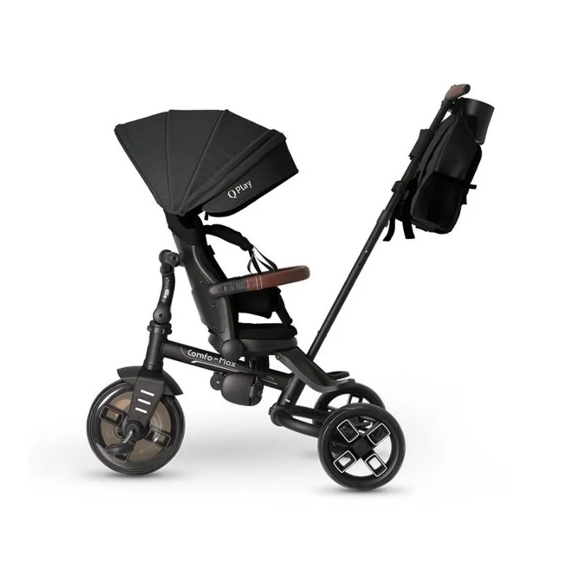 Qplay Comfo Max Ultra-Foldable Tricycle Black
