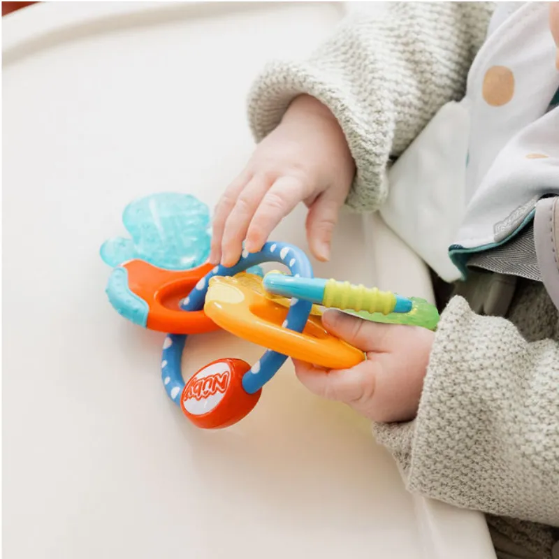 Nuby Icy Bite Keys Teether Toy Pink