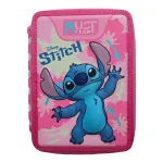 School Pencil Case Double Filled Disney Stitch Must Team