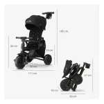 QPlay Tricycle 6in1 Nova Max - Black