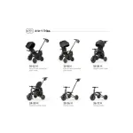 QPlay Tricycle 6in1 Nova Max - Black