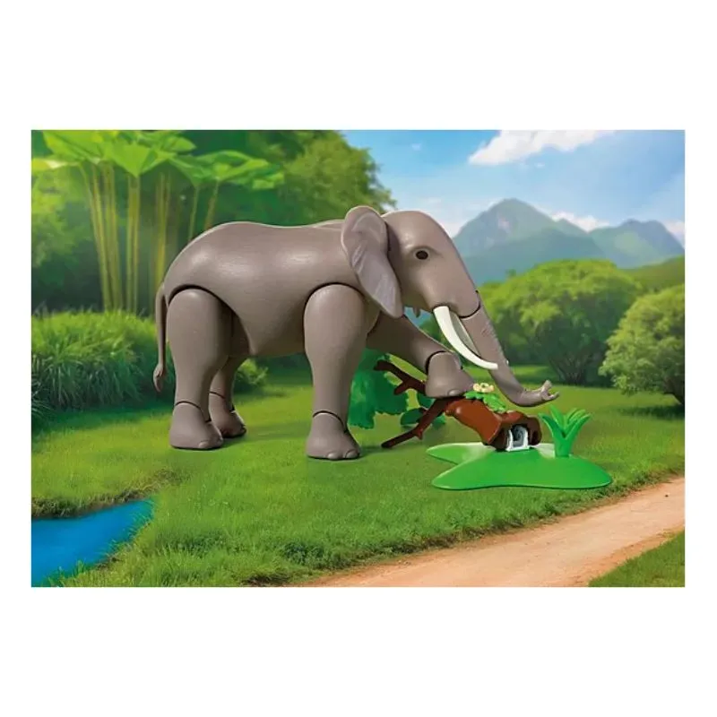 Playmobil Elephant with Zookeeper