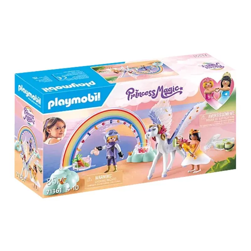 Playmobil Pegasus with Rainbow in the Clouds
