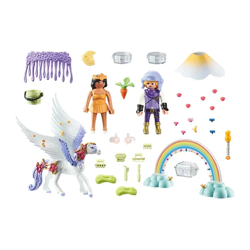 Playmobil Pegasus with Rainbow in the Clouds