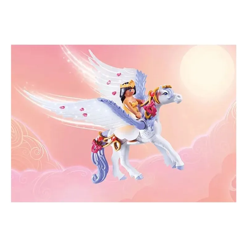 Playmobil Pegasus with Rainbow in the Clouds