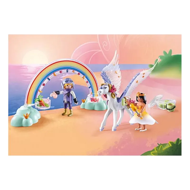 Playmobil Pegasus with Rainbow in the Clouds