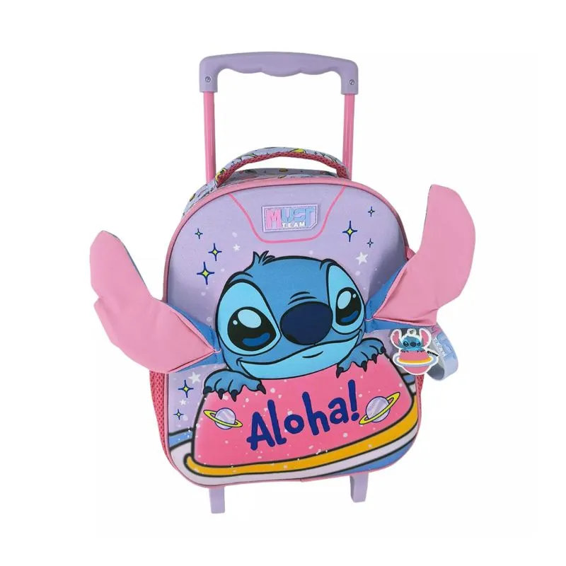School Trolley Bag Kindergarten Disney Stitch Aloha Must Team
