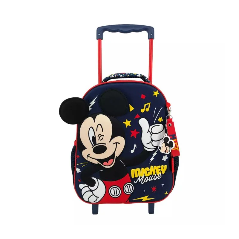 School Trolley Bag Kindergarten Disney Mickey Mouse Blue Must Team