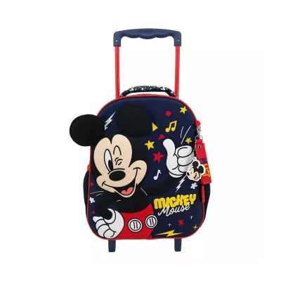 School Trolley Bag Kindergarten Disney Mickey Mouse Blue Must Team