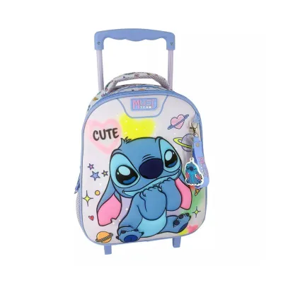 School Trolley Bag Kindergarten Disney Stitch Cute Must Team