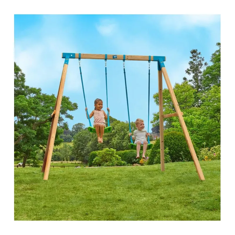 TP Acacia swing set with 2 swings - anchoring kit