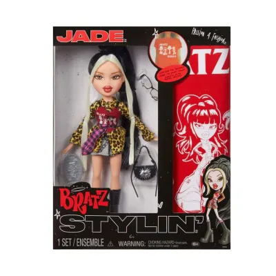 Bratz Stylin’ Yasmin Fashion Doll with Customizable T-Shirt for You and Accessories
