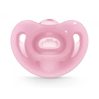 NUK Sensitive Silicone Pacifier pink 6-18m