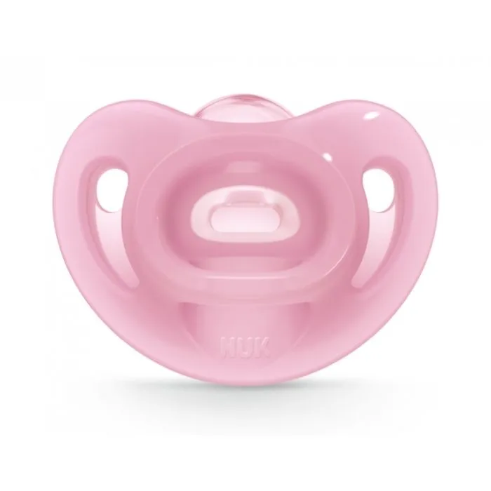 NUK Sensitive Silicone Pacifier pink 0-6m