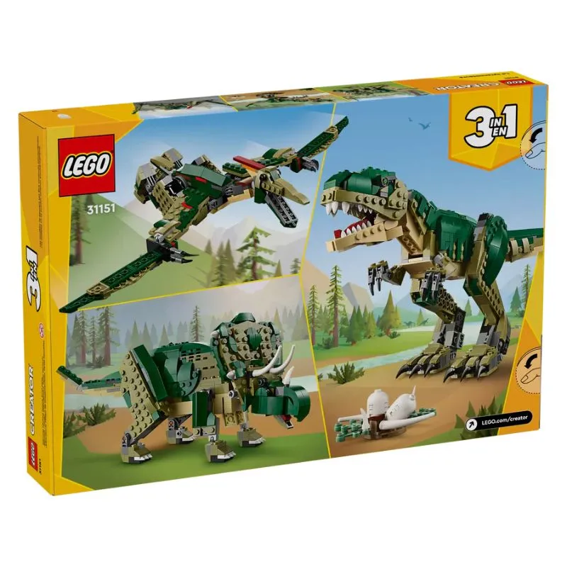 Lego Creator 3in1 T-rex Dinosaur Toy