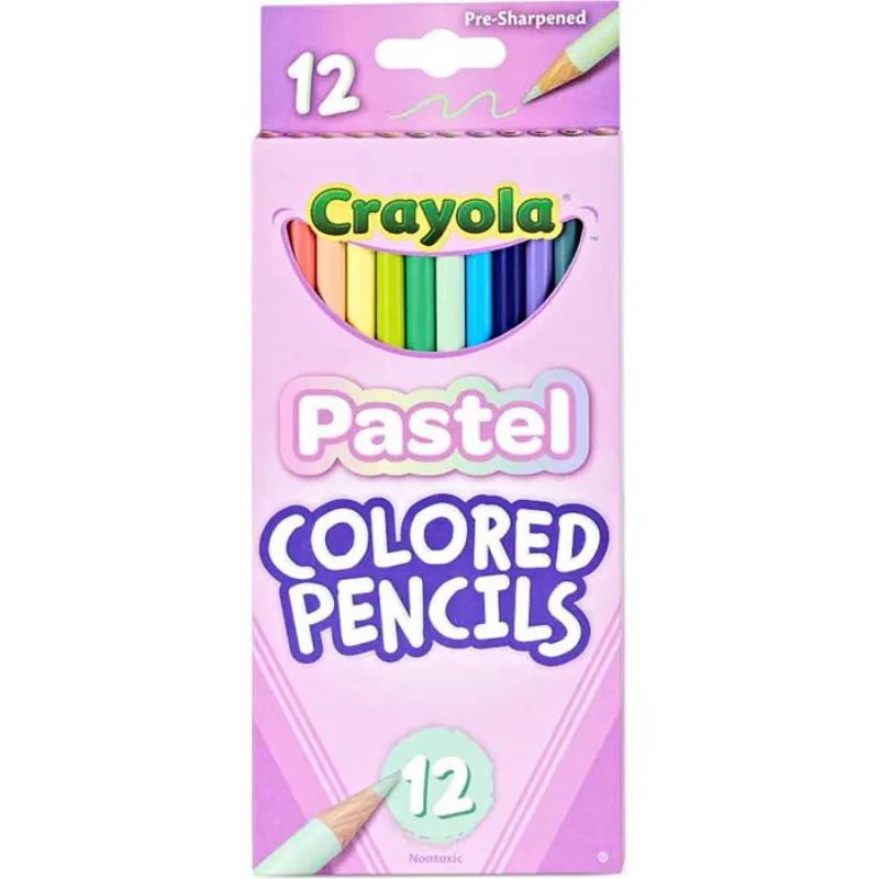 Crayola Pastel Colored Pencils, 12 Count