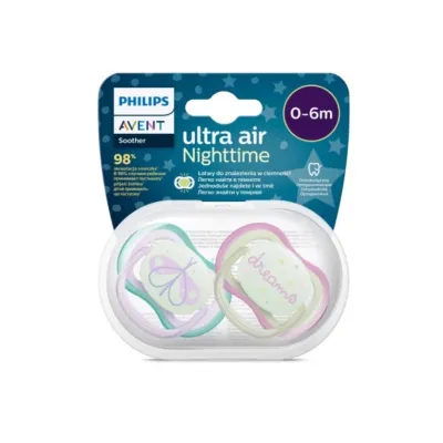 Philips Avents Ultra Air Nighttime Girl 0-6m 2pcs