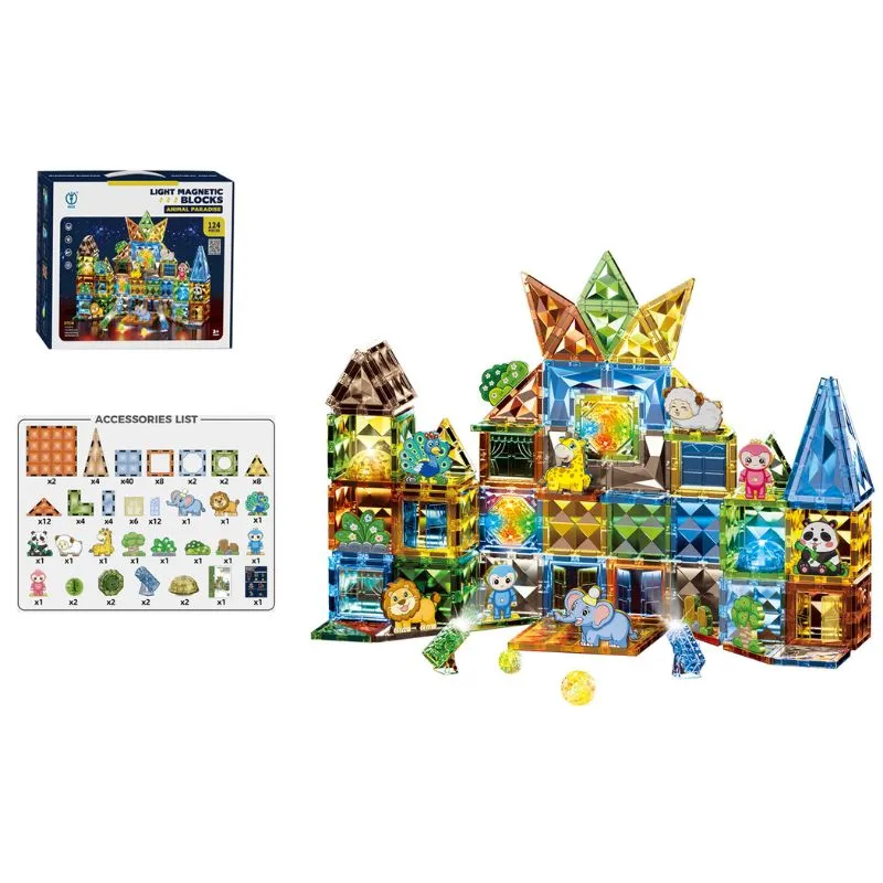 Infinity Toys Magnetic blocks with light 124pcs